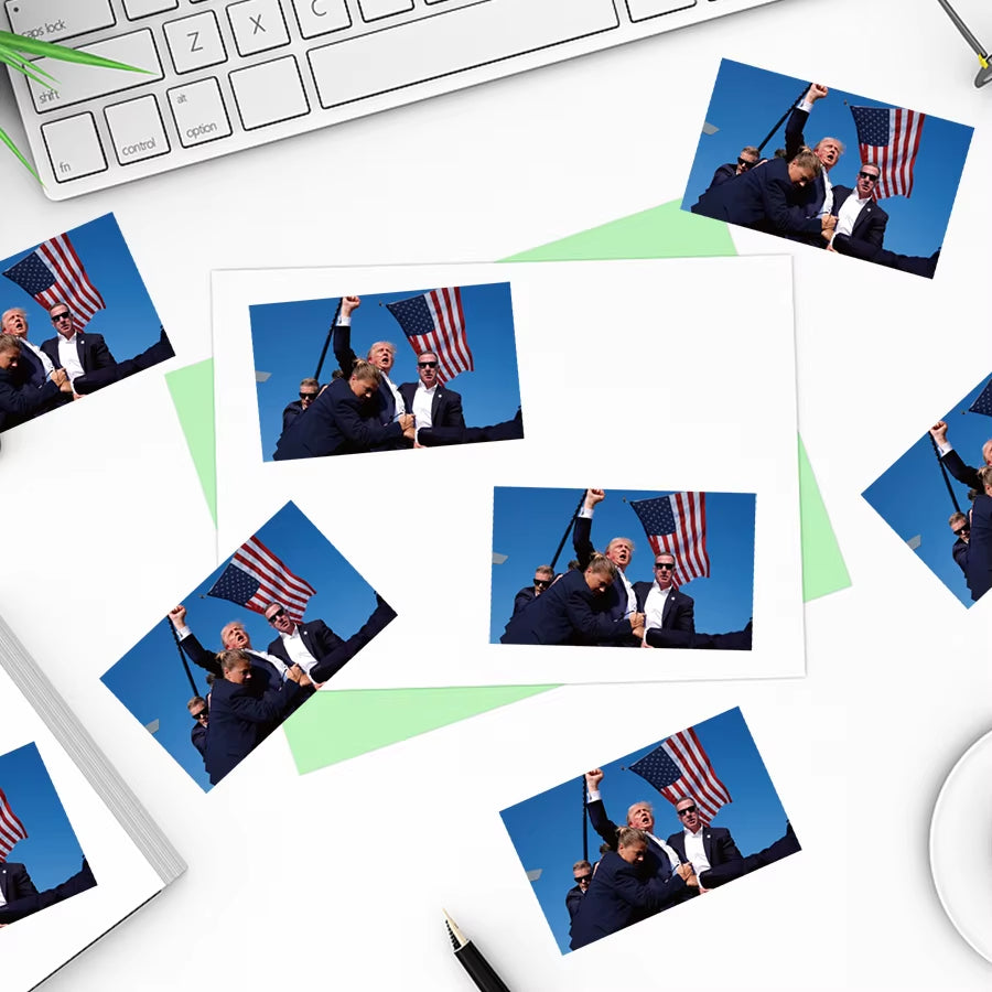 2024 Donald Trump Stickers Roll 200 Pcs - Funny Presidential Election USA American Flag Decals