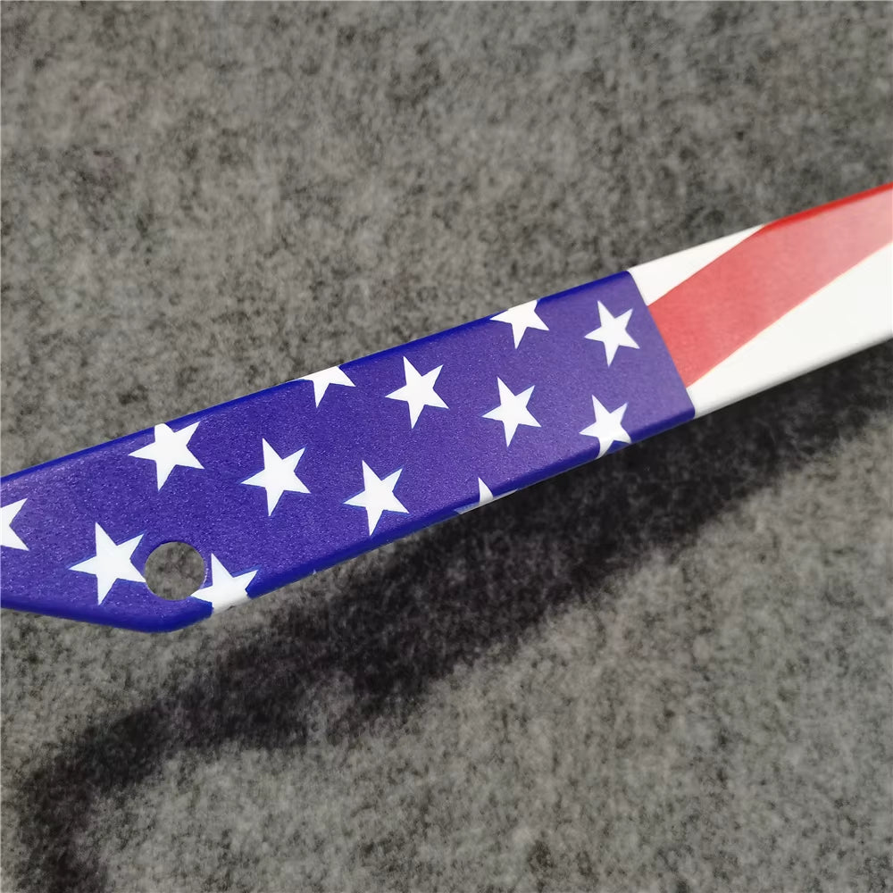 1Pc Car Parts Stainless Steel USA Flag License Plate Frame Cover for USA Standard Car License Plate Holder