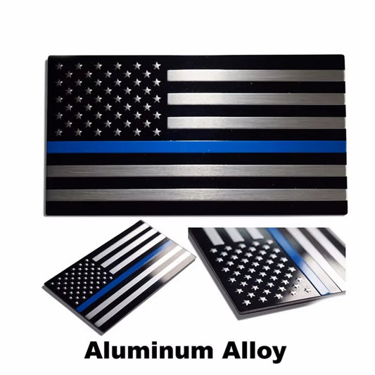 Automobile Motorcycle Exterior Accessories United States of America USA National Flag Aluminum Alloy Car Stickers 8.2*4.5Cm