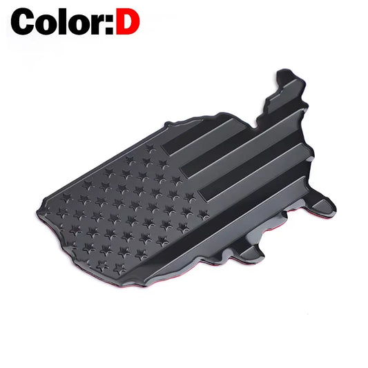 Automobile Motorcycle Exterior Accessories United States of America USA National Flag Aluminum Alloy Car Stickers