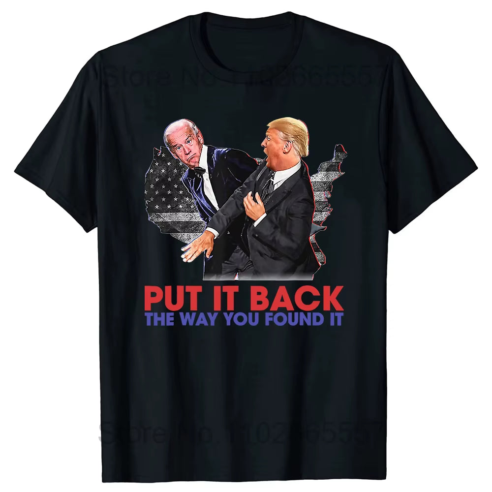Trump Revenge Tour 2024 T-Shirt Graphic Support Take America Back the Return Fans Short Sleeve T Shirts Women Men Clothing