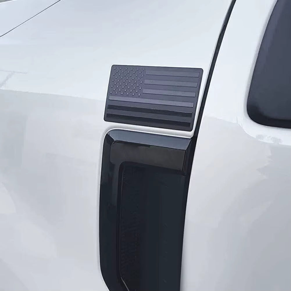 2Pcs Metal USA American Flag Car Tuning Emblem Badge Motorcycle Sticker Fairing Car Accessories Parts Aluminum Alloy