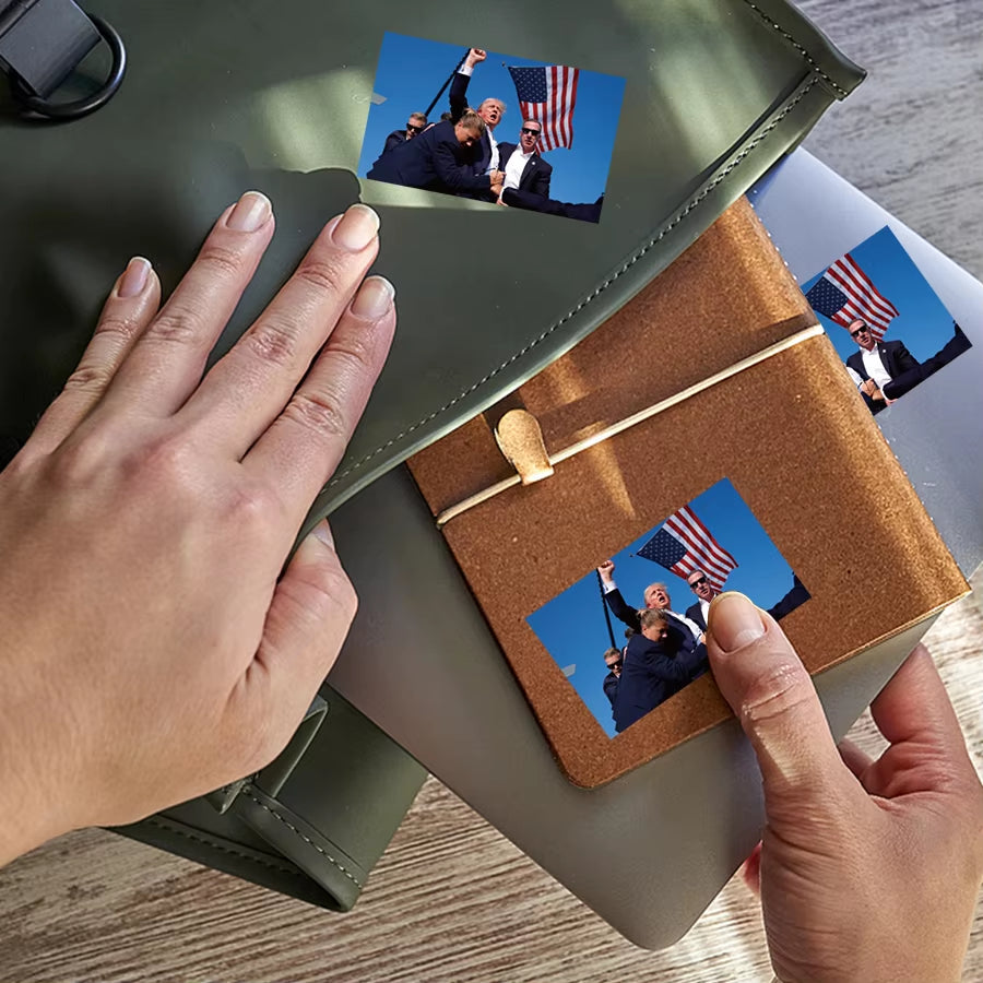 2024 Donald Trump Stickers Roll 200 Pcs - Funny Presidential Election USA American Flag Decals