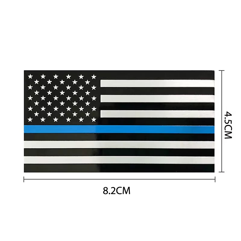 Automobile Motorcycle Exterior Accessories United States of America USA National Flag Aluminum Alloy Car Stickers 8.2*4.5Cm
