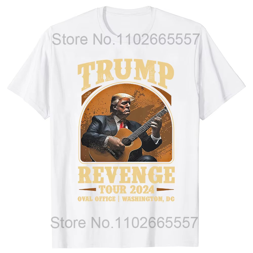 Trump Revenge Tour 2024 T-Shirt Graphic Support Take America Back the Return Fans Short Sleeve T Shirts Women Men Clothing