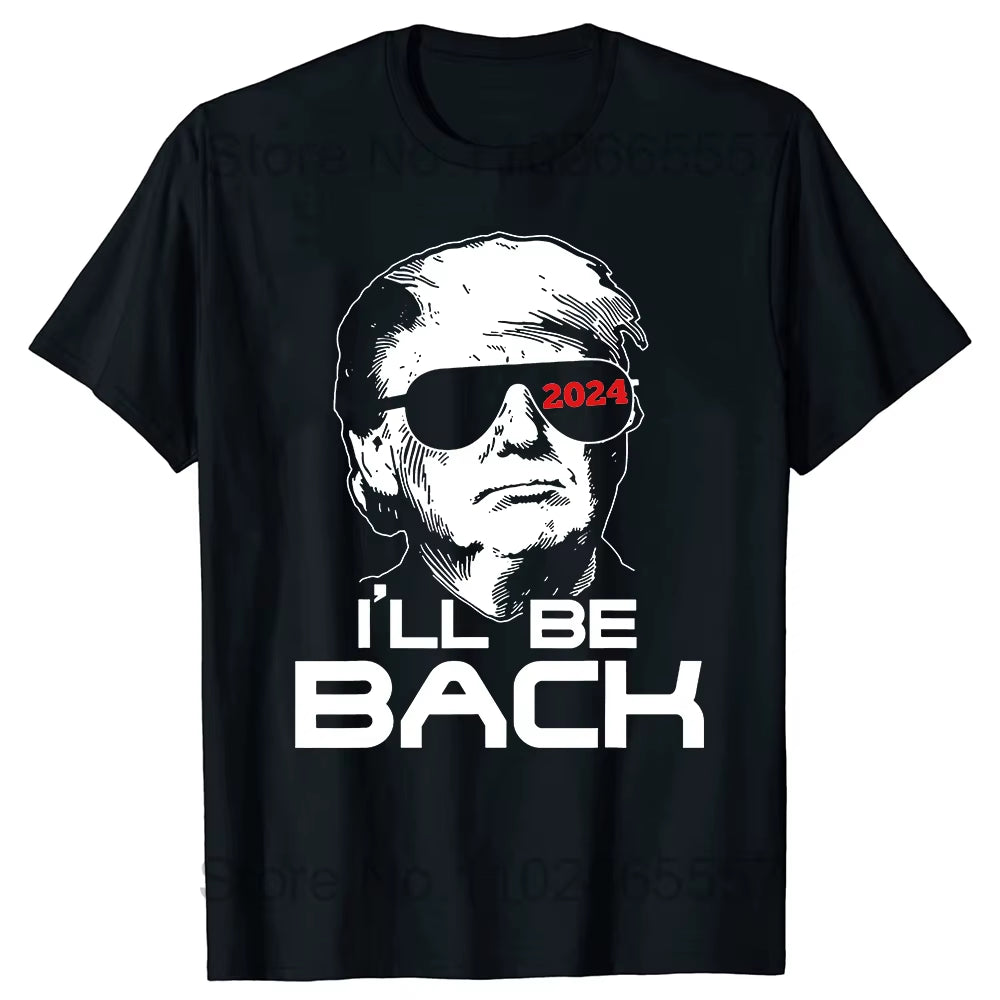 Trump Revenge Tour 2024 T-Shirt Graphic Support Take America Back the Return Fans Short Sleeve T Shirts Women Men Clothing