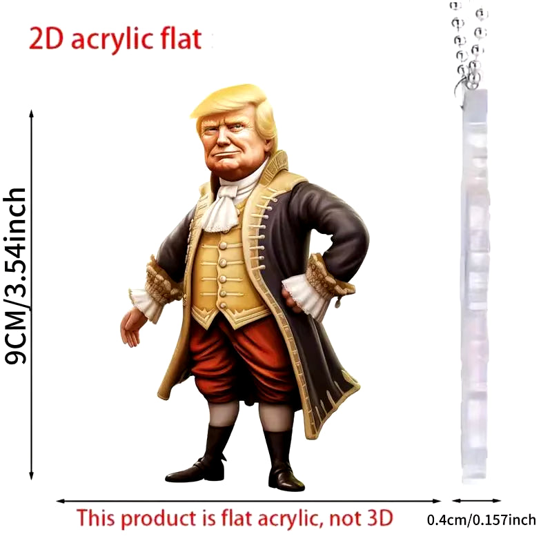 Keychain Trump Presidential Pendant Usa Keychain America Presidential Election Decoration Props Funny Car Backpack Keyring