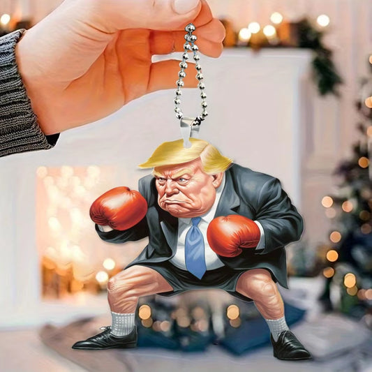 Keychain Trump Presidential Pendant Usa Keychain America Presidential Election Decoration Props Funny Car Backpack Keyring