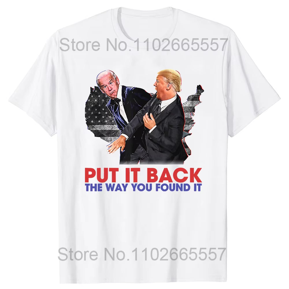 Trump Revenge Tour 2024 T-Shirt Graphic Support Take America Back the Return Fans Short Sleeve T Shirts Women Men Clothing