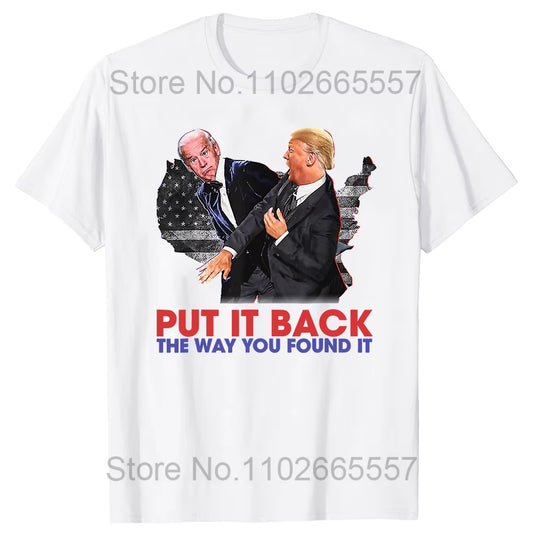 Trump Revenge Tour 2024 T-Shirt Graphic Support Take America Back the Return Fans Short Sleeve T Shirts Women Men Clothing