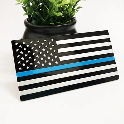 Automobile Motorcycle Exterior Accessories United States of America USA National Flag Aluminum Alloy Car Stickers 8.2*4.5Cm