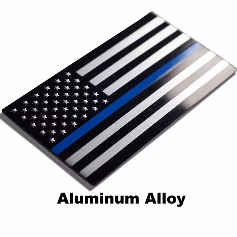Automobile Motorcycle Exterior Accessories United States of America USA National Flag Aluminum Alloy Car Stickers 8.2*4.5Cm